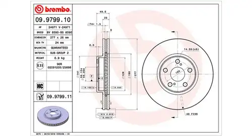 спирачен диск MAGNETI MARELLI 360406058700