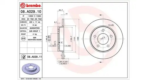спирачен диск MAGNETI MARELLI 360406060100