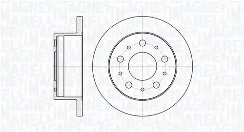 спирачен диск MAGNETI MARELLI 361302040135