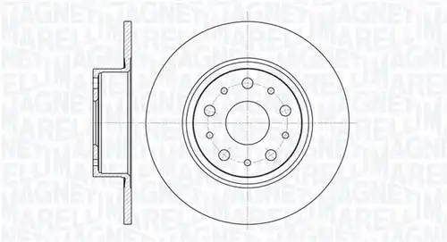 спирачен диск MAGNETI MARELLI 361302040155