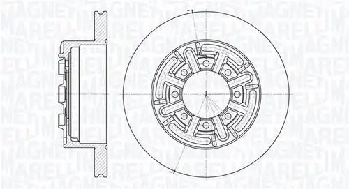 спирачен диск MAGNETI MARELLI 361302040159