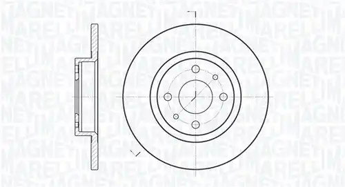 спирачен диск MAGNETI MARELLI 361302040167