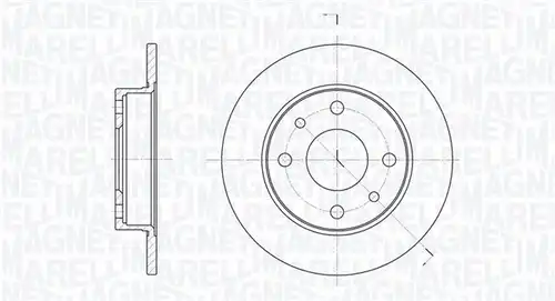 спирачен диск MAGNETI MARELLI 361302040169
