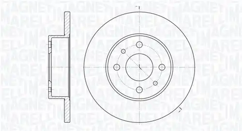 спирачен диск MAGNETI MARELLI 361302040175