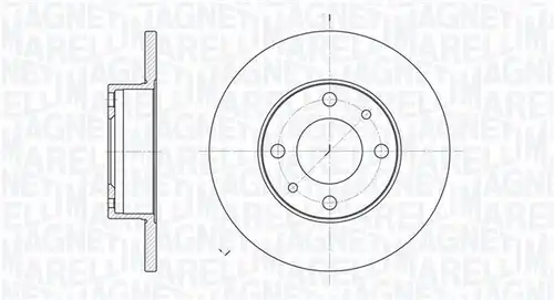 спирачен диск MAGNETI MARELLI 361302040181
