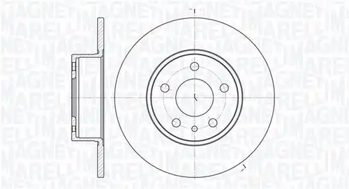 спирачен диск MAGNETI MARELLI 361302040185