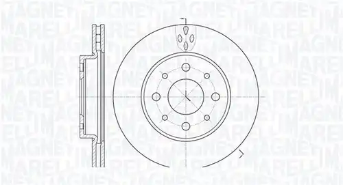 спирачен диск MAGNETI MARELLI 361302040186