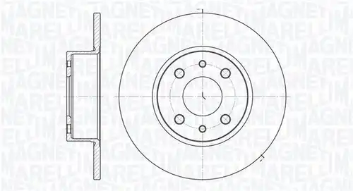 спирачен диск MAGNETI MARELLI 361302040187