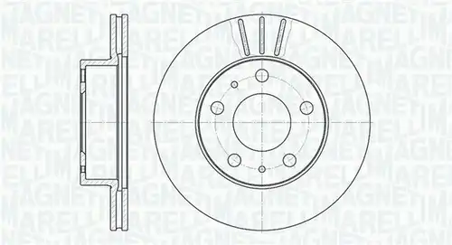спирачен диск MAGNETI MARELLI 361302040228