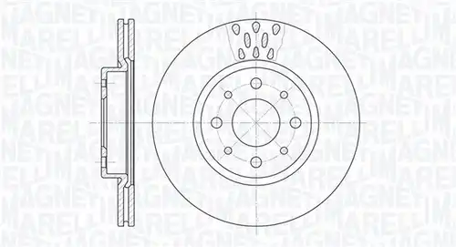 спирачен диск MAGNETI MARELLI 361302040234