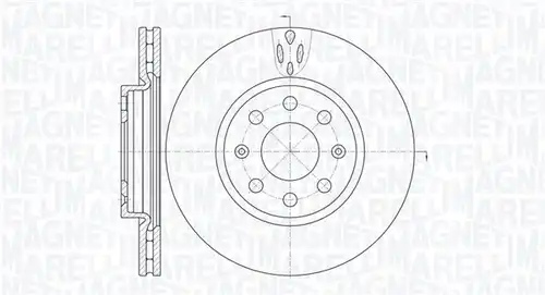 спирачен диск MAGNETI MARELLI 361302040236