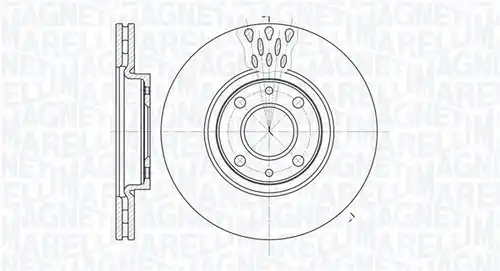 спирачен диск MAGNETI MARELLI 361302040238