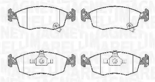 накладки MAGNETI MARELLI 363916060428