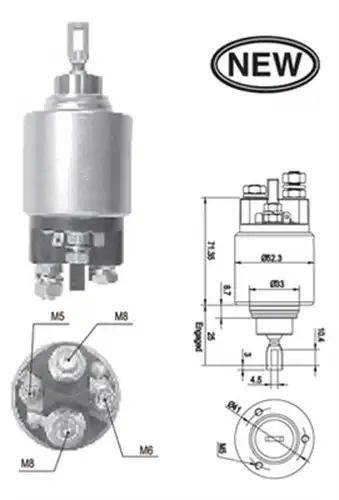 магнитен превключвател, стартер MAGNETI MARELLI 940113050555