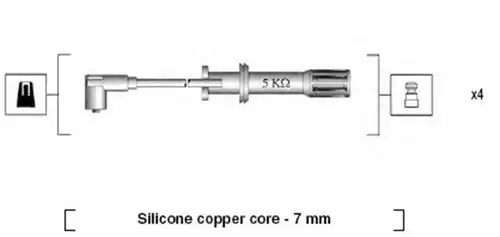 комплект запалителеи кабели MAGNETI MARELLI 941105180642