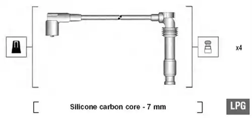 комплект запалителеи кабели MAGNETI MARELLI 941125310683