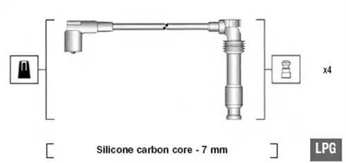комплект запалителеи кабели MAGNETI MARELLI 941125390689