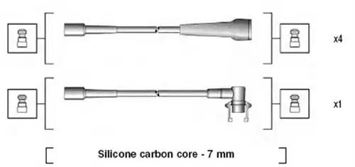 комплект запалителеи кабели MAGNETI MARELLI 941145190716