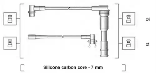 комплект запалителеи кабели MAGNETI MARELLI 941145220719