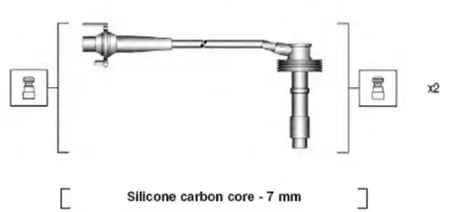 комплект запалителеи кабели MAGNETI MARELLI 941215240807