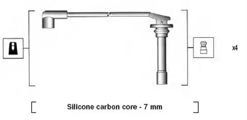 комплект запалителеи кабели MAGNETI MARELLI 941255070817