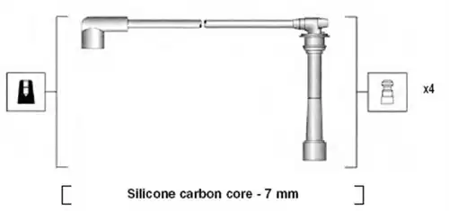 комплект запалителеи кабели MAGNETI MARELLI 941295110882