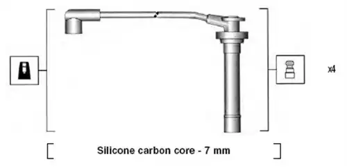 комплект запалителеи кабели MAGNETI MARELLI 941295120858