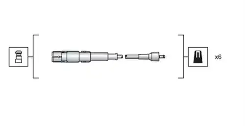 комплект запалителеи кабели MAGNETI MARELLI 941318111149