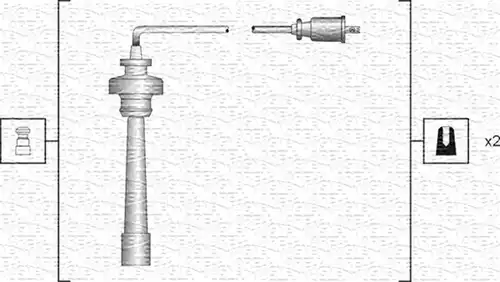 комплект запалителеи кабели MAGNETI MARELLI 941318111191