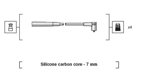 комплект запалителеи кабели MAGNETI MARELLI 941318111215