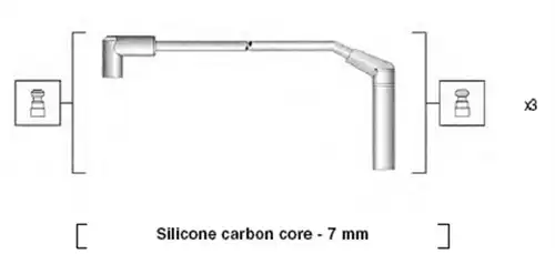 комплект запалителеи кабели MAGNETI MARELLI 941365090932