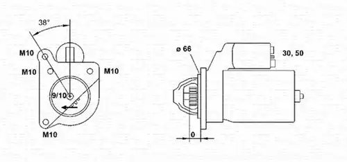 стартер MAGNETI MARELLI 943251489010