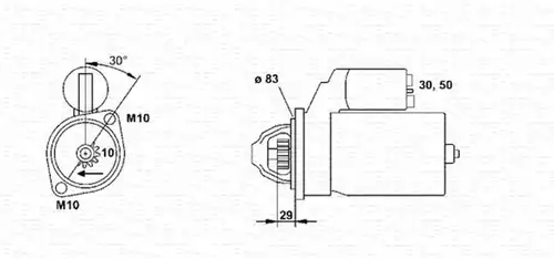 стартер MAGNETI MARELLI 943251664010