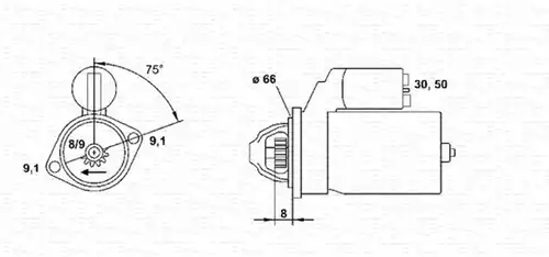 стартер MAGNETI MARELLI 943251917010