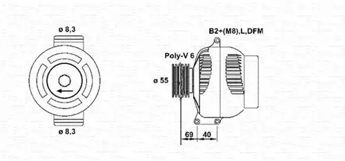 генератор MAGNETI MARELLI 943355138010