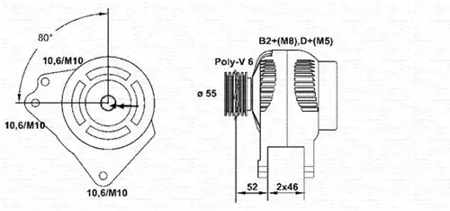 генератор MAGNETI MARELLI 943355144010