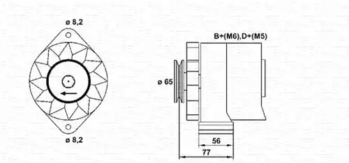 генератор MAGNETI MARELLI 943356502010