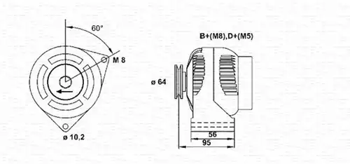генератор MAGNETI MARELLI 943356566010