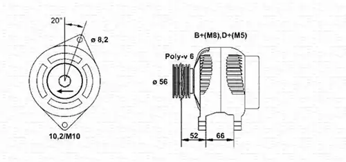 генератор MAGNETI MARELLI 943356568010