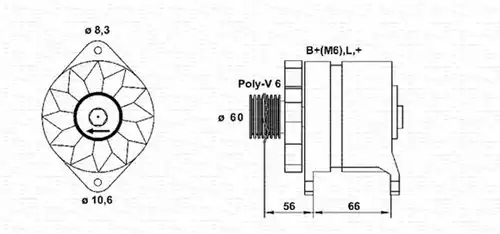 генератор MAGNETI MARELLI 943356949010