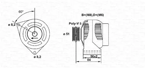 генератор MAGNETI MARELLI 943356957010