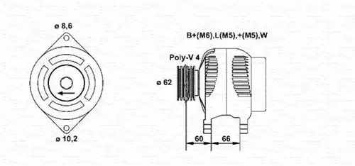 генератор MAGNETI MARELLI 943356958010