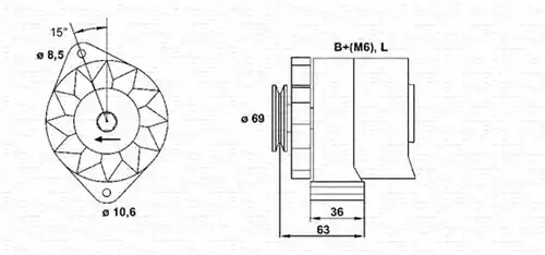генератор MAGNETI MARELLI 944346033010