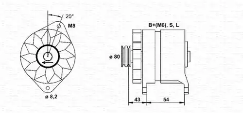 генератор MAGNETI MARELLI 944354007010