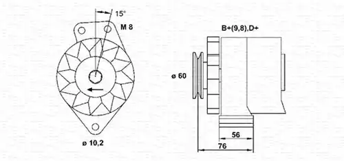 генератор MAGNETI MARELLI 944356217010