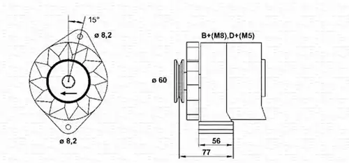 генератор MAGNETI MARELLI 944356676010