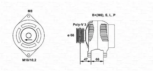 генератор MAGNETI MARELLI 944356935010