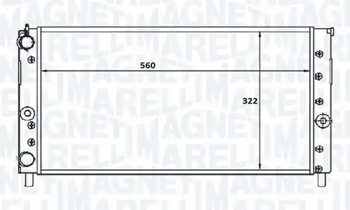воден радиатор MAGNETI MARELLI - BR RMM1064RFT