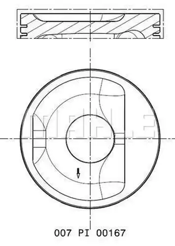 бутало MAHLE 007 PI 00167 002