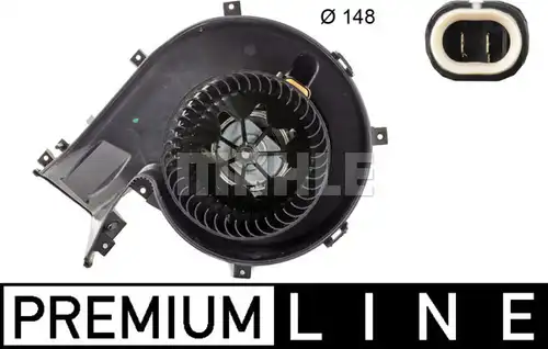 вентилатор вътрешно пространство MAHLE AB 163 000P